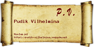 Pudik Vilhelmina névjegykártya